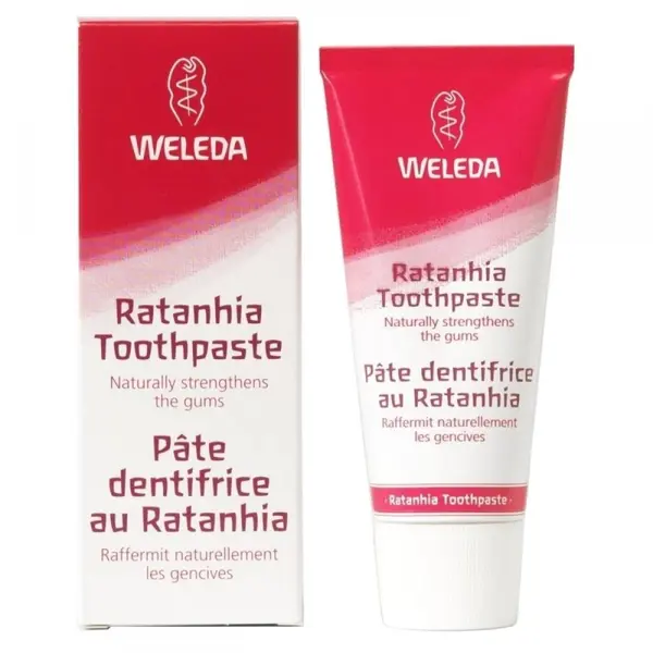 Pasta de Dinti, Weleda, Bio, cu Extras de Ratanhia, Efect Anti-inflamator, 75ml