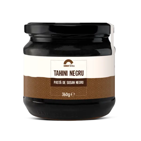 Pasta din susan negru Tahini Negru, 360g, Sunday Bites