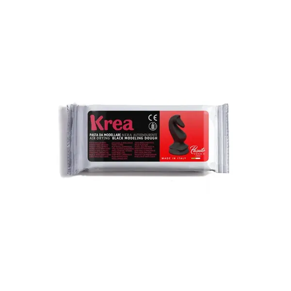 Pasta modelatoare neagra Krea Toy Color 500 g Pasta modelatoare neagra Krea Toy Color 500 g