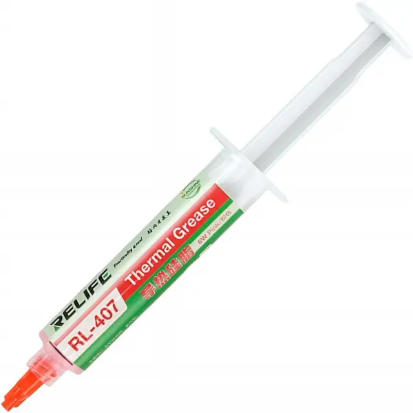 Pasta Termoconductoare Relife RL-407, Tip Seringa, 20g, Roz