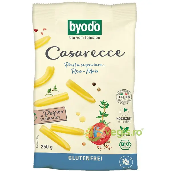 Paste Casarecce din Porumb si Orez fara Gluten Ecologice/Bio 250g