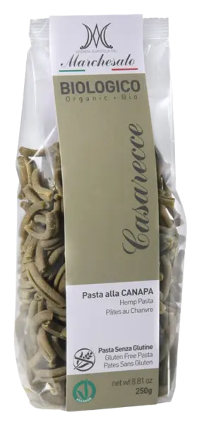 Paste cu canepa fara gluten Casarecce Bio, 250g, Marchesato