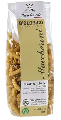 Paste cu legume fara gluten Maccheroni Bio, 250g, Marchesato