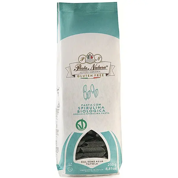 Paste din orez cu spirulina bio 250g Pasta Natura