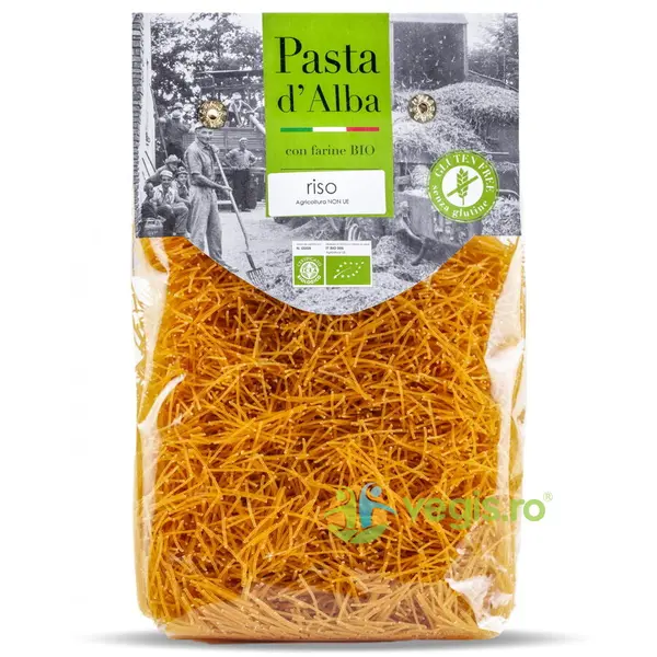 Paste din Orez si Morcovi fara Gluten Angel Hair Ecologice/Bio 250g