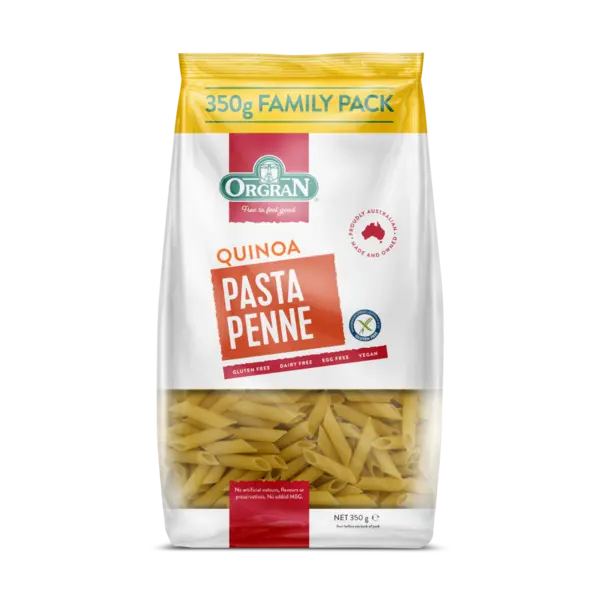 Paste penne din quinoa, 350g, Orgran