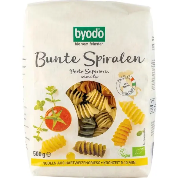 Paste spirale colorate, eco - 500 g