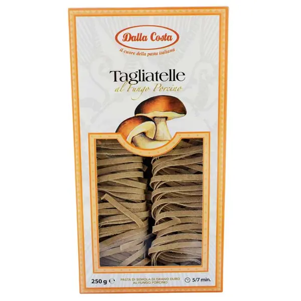 Paste Tagliatelle cu ciuperci porcino, 250g, Dalla Costa