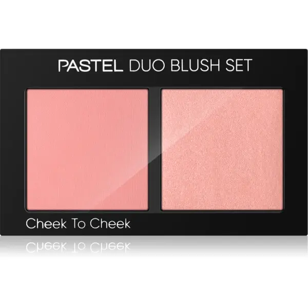 Pastel Profashion Duo Blush Set Cheek To Cheek paleta fard de obraz culoare 10 Hot Pink 2x4.3 g