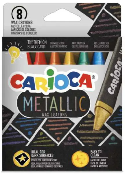 Pasteluri Carioca - Metallic, 8 culori