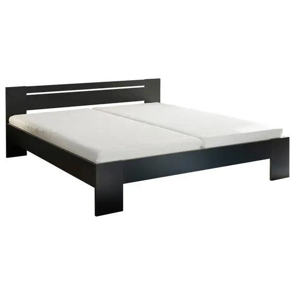 Pat, 180/200 cm, negru