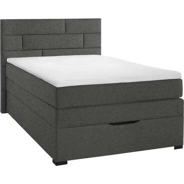 Pat Boxspring 120x200 Cm, 120/200 cm, gri deschis