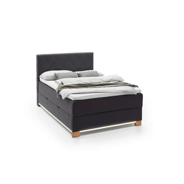 Pat Boxspring, 140/200 cm, antracit