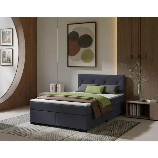 Pat Boxspring, 140/220 cm, antracit