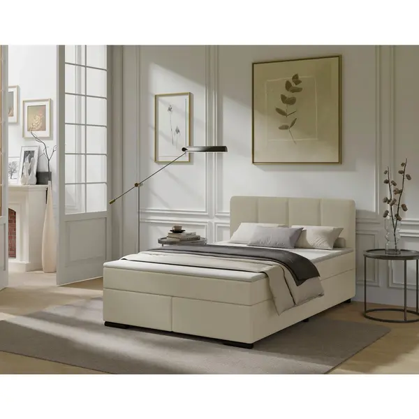 Pat Boxspring, 140/220 cm, bej