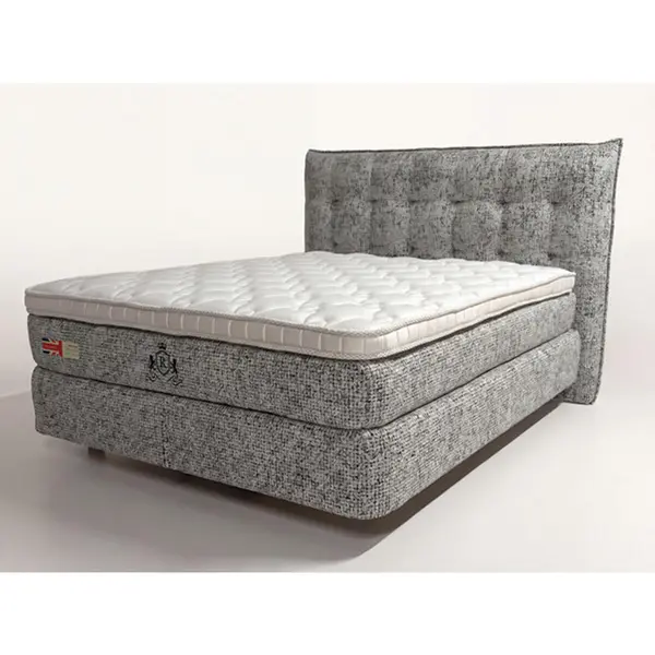 Pat Boxspring, 160/200 cm, gri