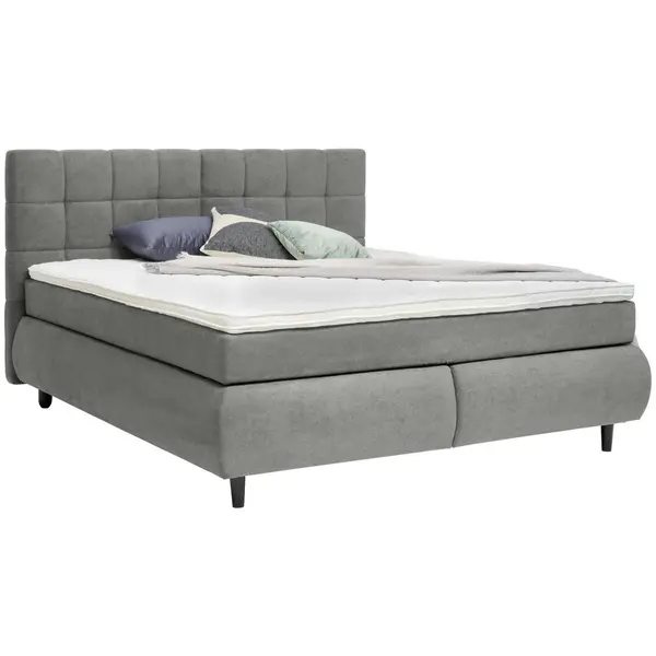 Pat Boxspring, 160/200 cm, gri