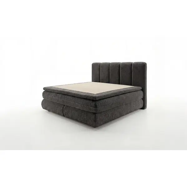 Pat Boxspring, 160/200 cm, gri