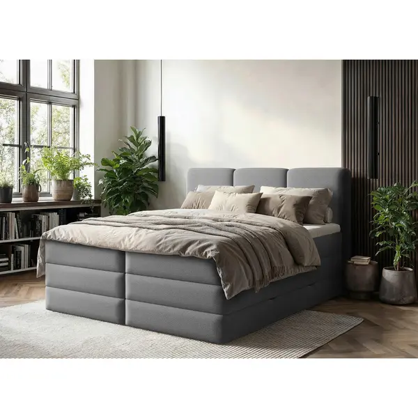 Pat Boxspring, 180/200 cm, antracit
