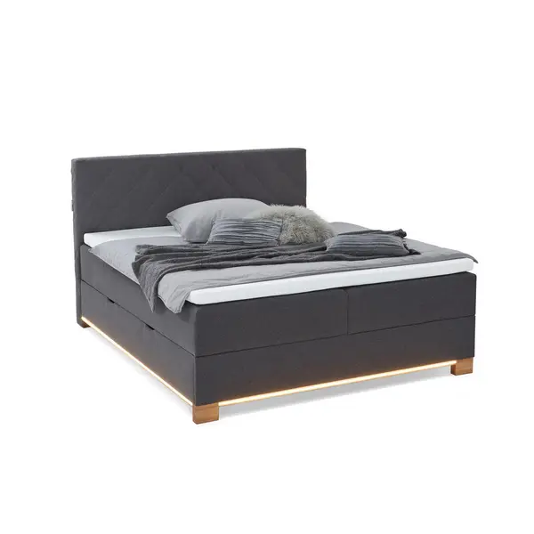Pat Boxspring, 180/200 cm, antracit
