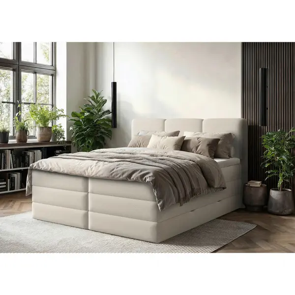 Pat Boxspring, 180/200 cm, crem