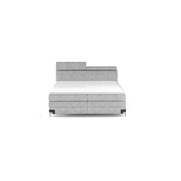 Pat Boxspring, 180/200 cm, gri deschis