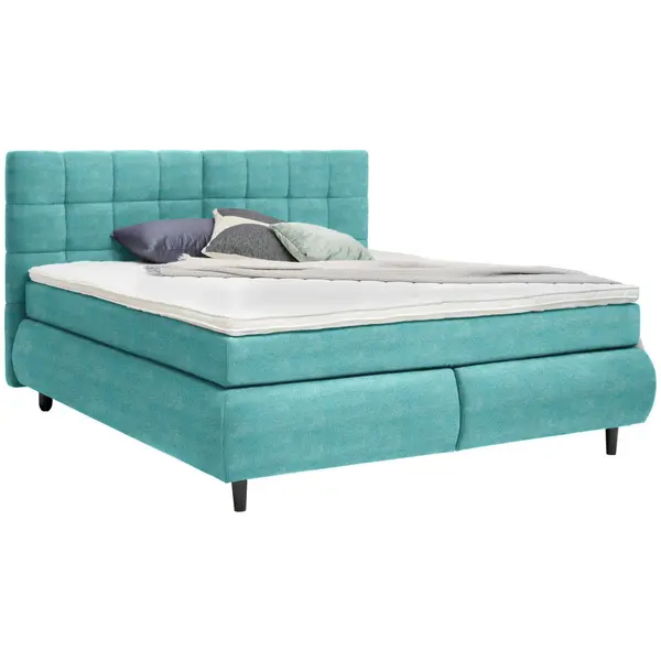 Pat Boxspring, 180/200 cm, turcoaz