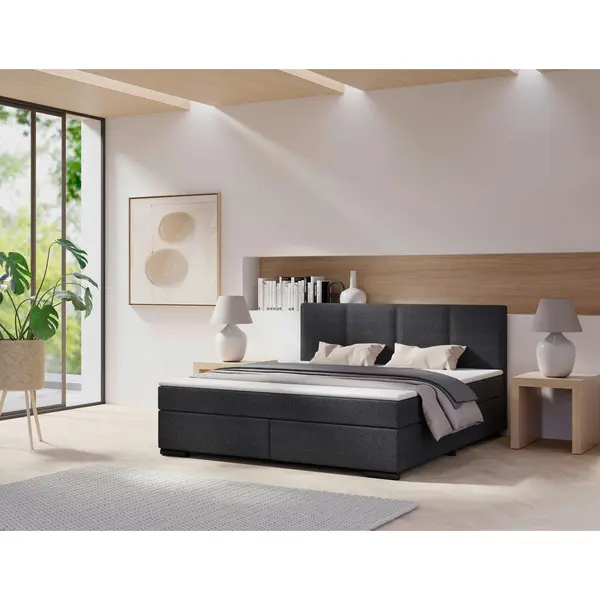 Pat Boxspring, 180/220 cm, antracit