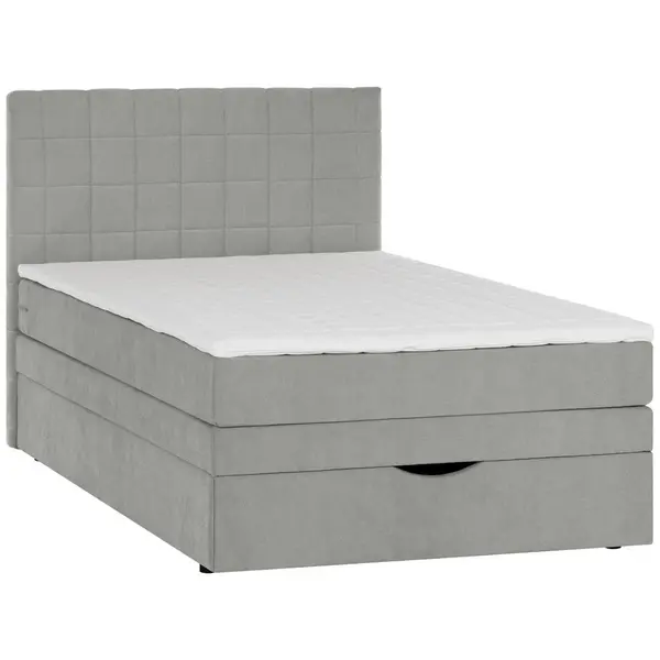 Pat Boxspring, 90/200 cm, gri