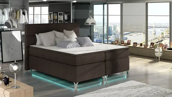 Pat boxspring Amadeo LED 180x200 cm Sawana 26