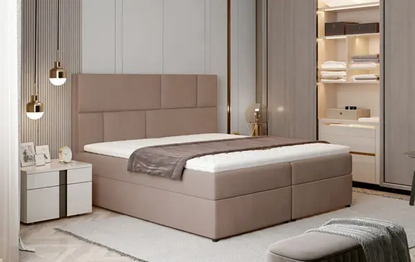Pat boxspring Florence 140x200 cm Monolith 09