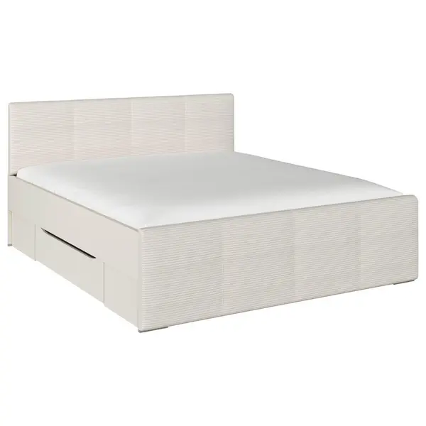 Pat Cu Spațiu De Depozitare, 180/200 cm, șampanie
