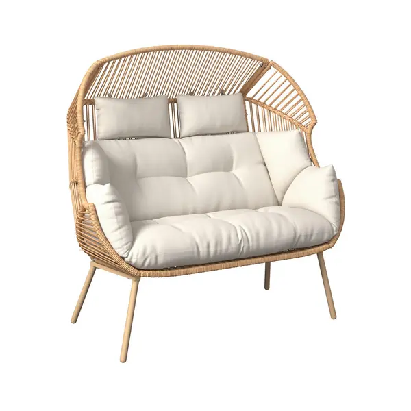 Pat De Exterior Stil Scoică 146/136/83 cm