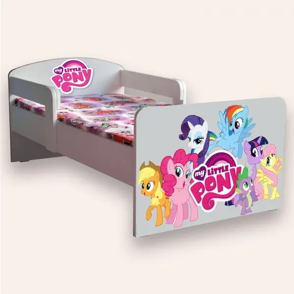 Pat pentru copii My Little Pony cu manere, 2-12 ani, 160x80 cm