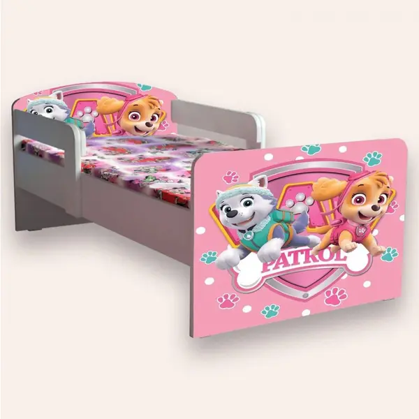 Pat pentru copii Paw Patrol cu manere, 2-12 ani, 160x80 cm