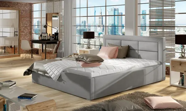 Pat Rosano 180x200 cm Paros 05 cu somiera metalica si spatiu de depozitare