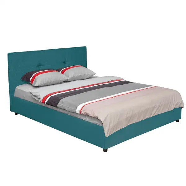 Pat tapitat 160x200 cm ECONO I, turcoaz