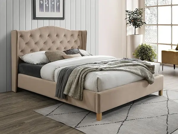 Pat tapitat Aspen velvet bej Blu28 – 160 x 200 cm