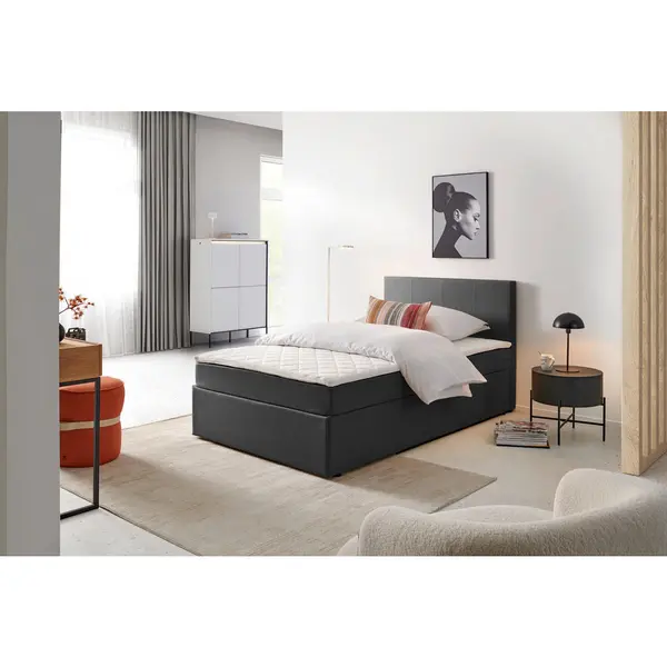 Pat Tip Boxspring, 120/200 cm, gri