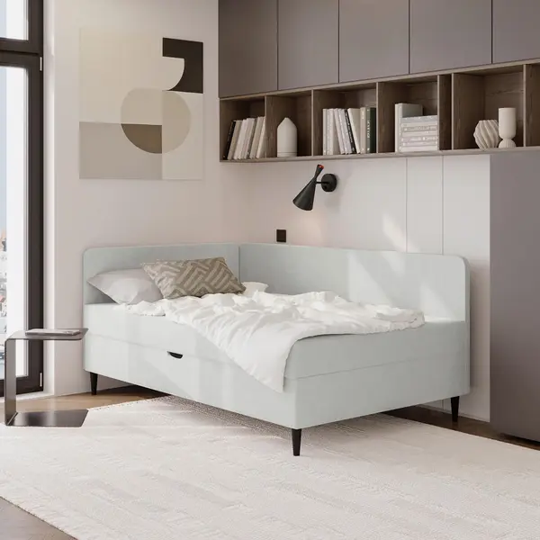 Pat Tip Boxspring, 120/200 cm, gri