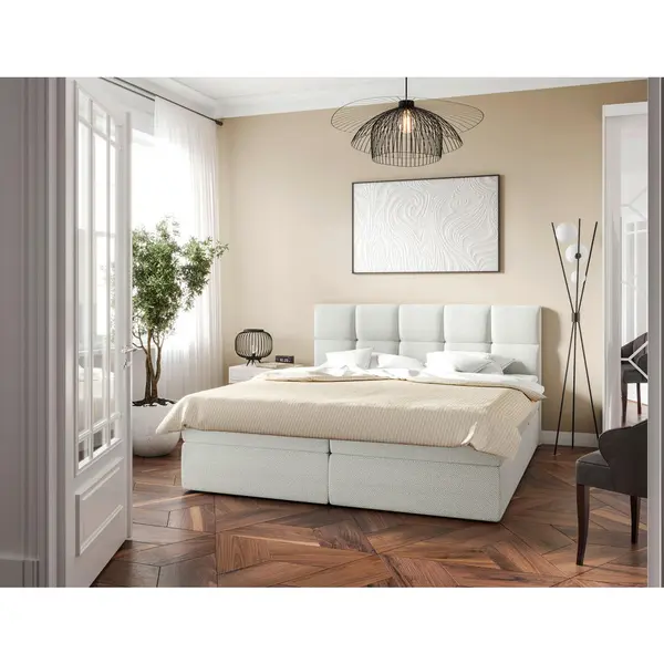 Pat Tip Boxspring, 140/200 cm, alb