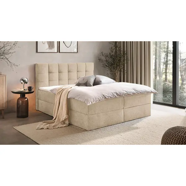 Pat Tip Boxspring, 140/200 cm, crem