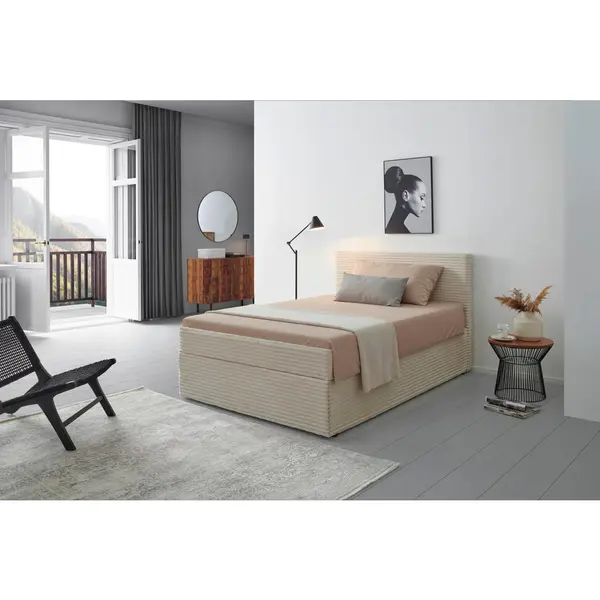 Pat Tip Boxspring, 140/200 cm, crem