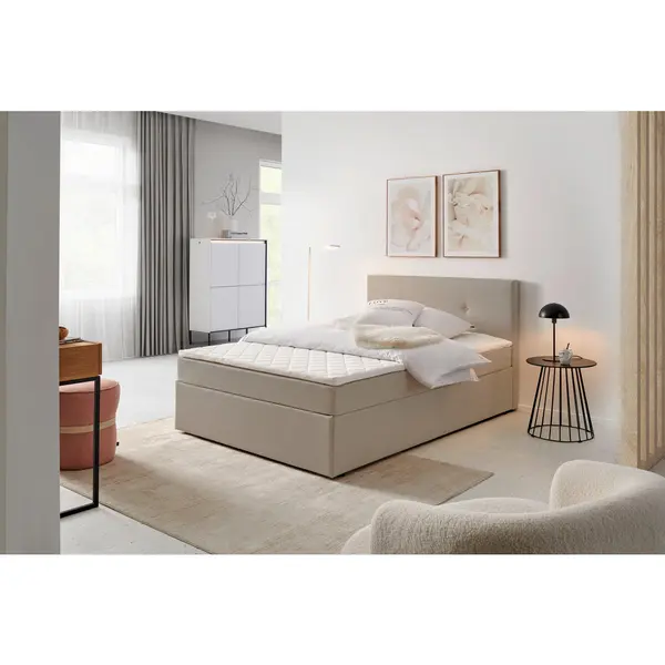 Pat Tip Boxspring, 140/200 cm, nisipiu