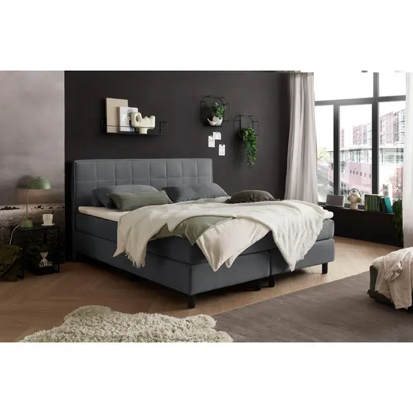 Pat Tip Boxspring, 180/200 cm, antracit