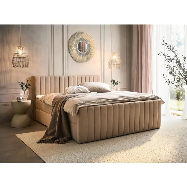 Pat Tip Boxspring, 180/200 cm, bej