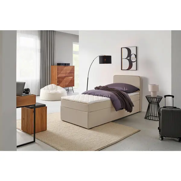 Pat Tip Boxspring, 90/200 cm, bej