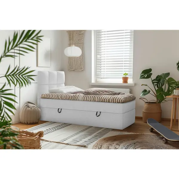 Pat Tip Boxspring, 90/200 cm, gri