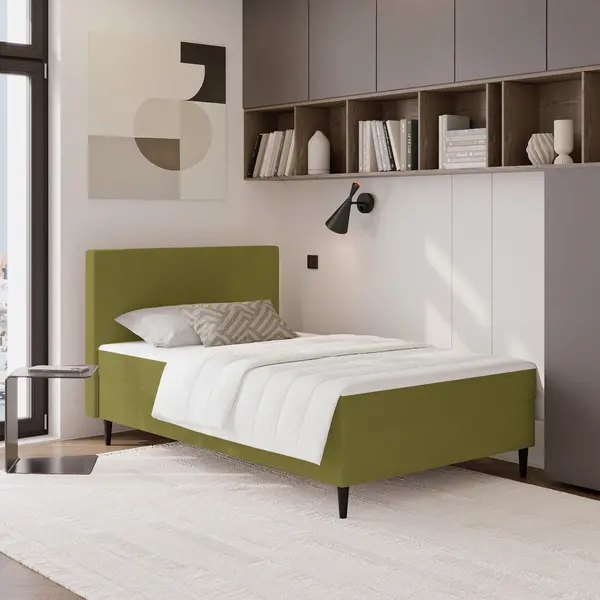 Pat Tip Boxspring, 90/200 cm, verde
