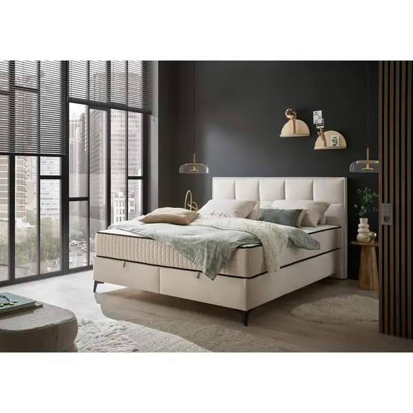 Pat Tip Boxspring, crem
